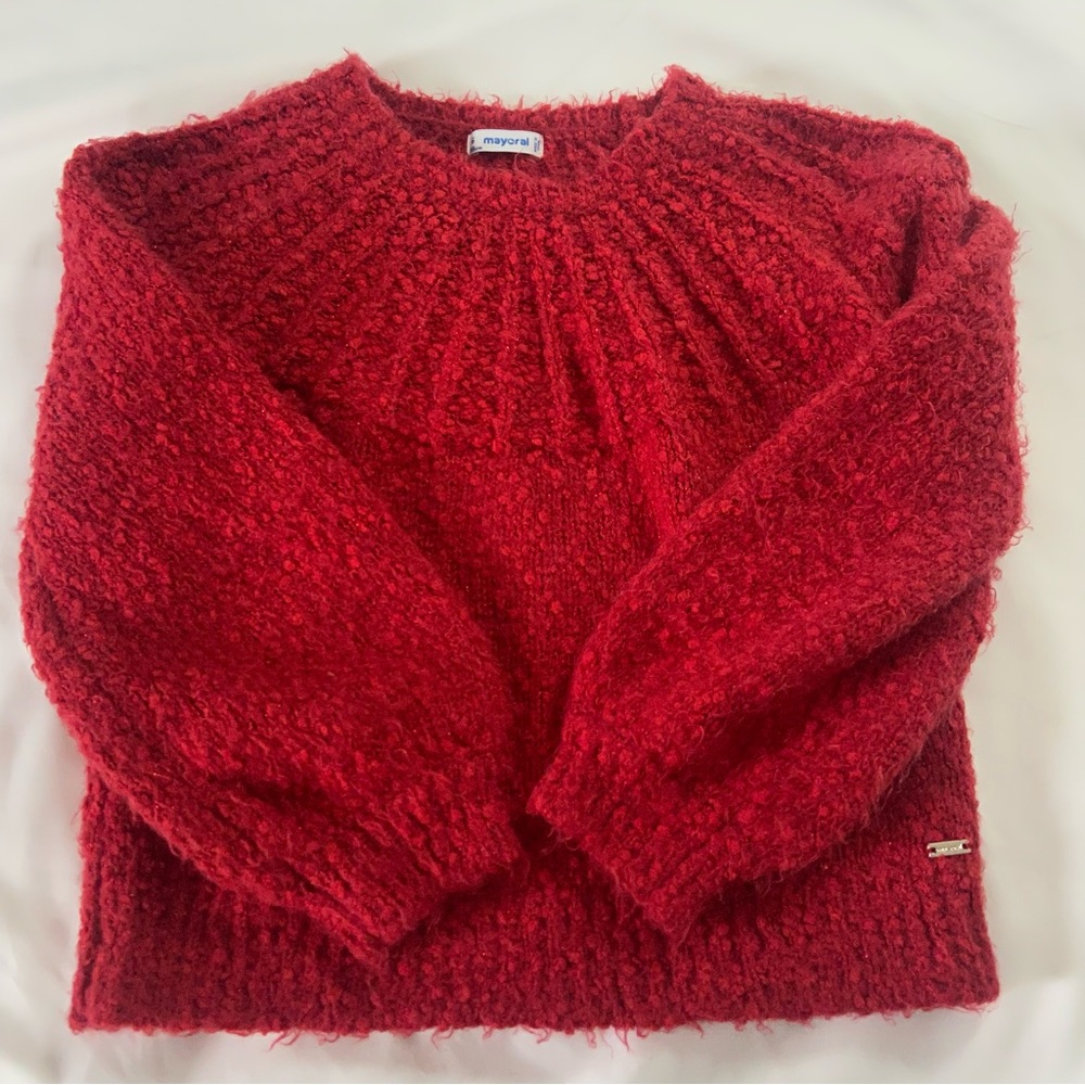 Mayoral girl’s sweater red size 6